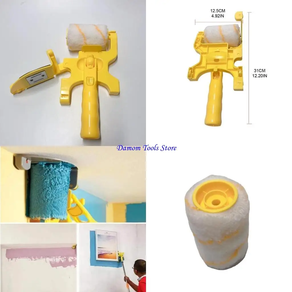 

57be Paint Edger Roller Brush Long/Короткая ручка ролика ролика домашняя расход