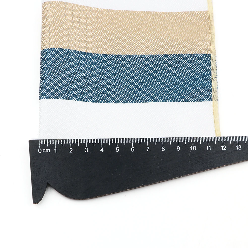 Men's Elegantly Polyester Pocket Squared Handkerchief Brown Striped Hankerchief Party Daily Wear Suits Tie In Accessories Gifts