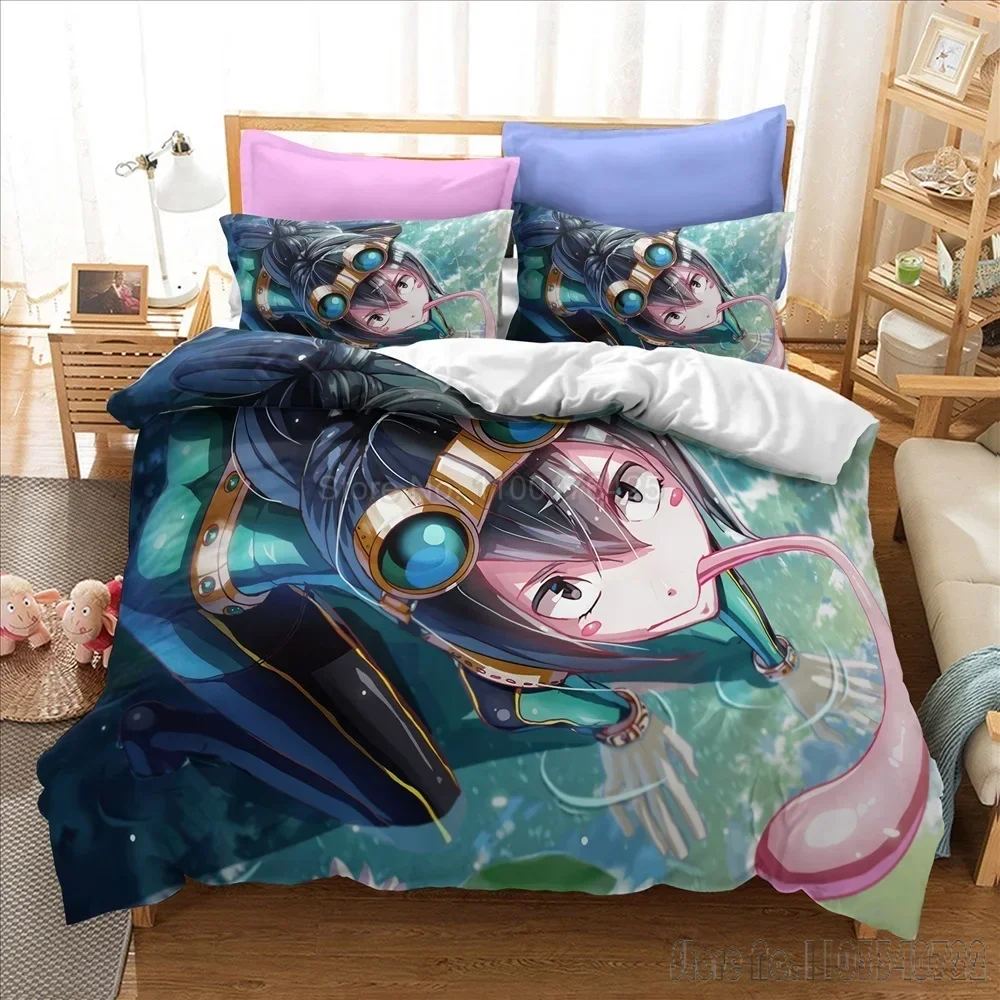 Japan Anime My Hero Academia Printed Duvet Cover Set HD Comforter Cover for Kids Bedding Sets Bedclothes Bedroom Decor