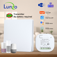 Smart Wifi Wireless Switch RF433 Self-Powered Push Button Wall Panels Remote Controller Light Switch Waterproof Wall Switches