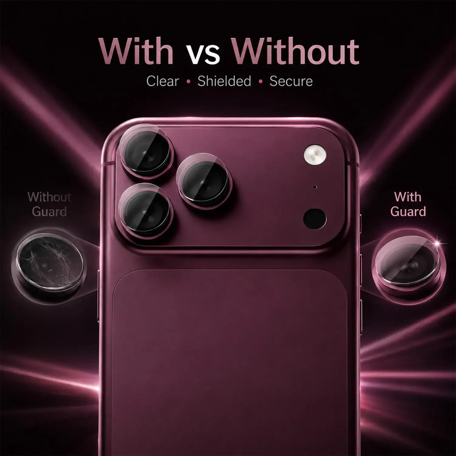 5-1sets for IPhone 18 Pro Max 18 Ultra Fold Tempered Glass HD Clear Camera Lens Protector Anti-scratch Protective Back Lens Film