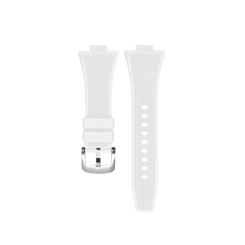 FUYIJIA personalizado t-iss-ot T137 correas de reloj originales 27MM convexo 12MM correa de goma impermeable pulsera con hebilla de acero inoxidable