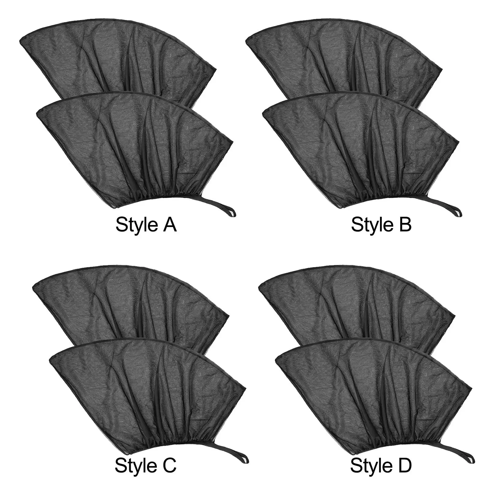 Black Car Window Sunshade Car Styling Accessories Sun Shade Covers Automotive Curtain for Camping Travel Baby Kids