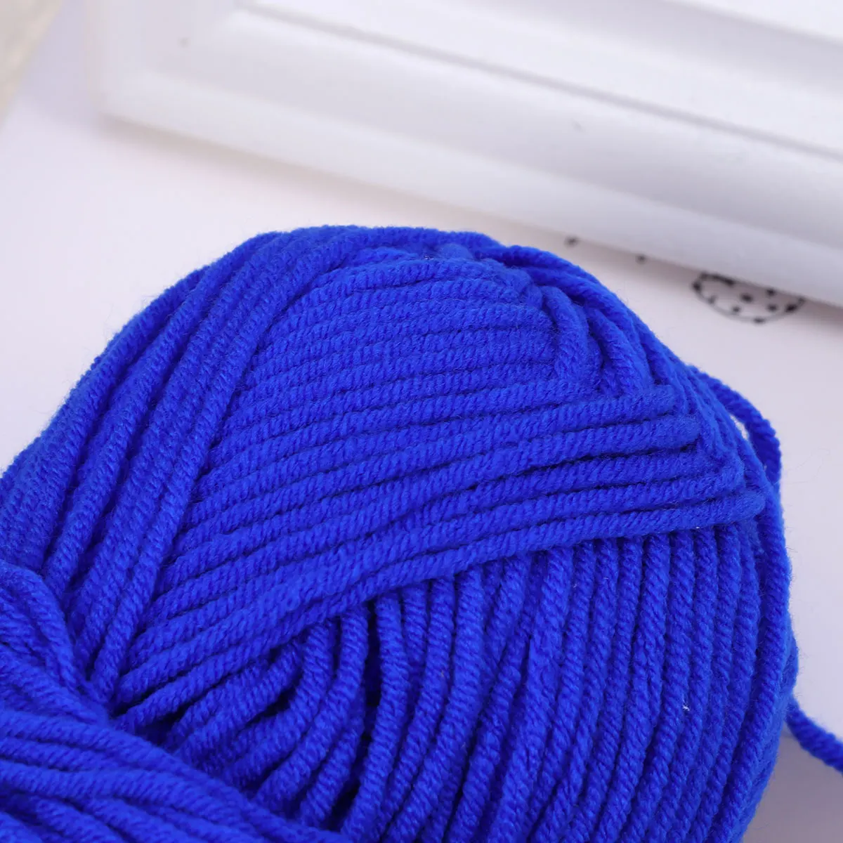 

50 G Cotton Crochet Wool Milk Yarn Organic Bulky Thick for Knitting Cream