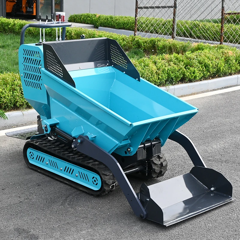 Free Shipping OEM Rubber Tracks 500 Kg 1100 Lbs Load Capacity Crawler Transporter Mini Site Dumper Hydraulic Mini Dumpers