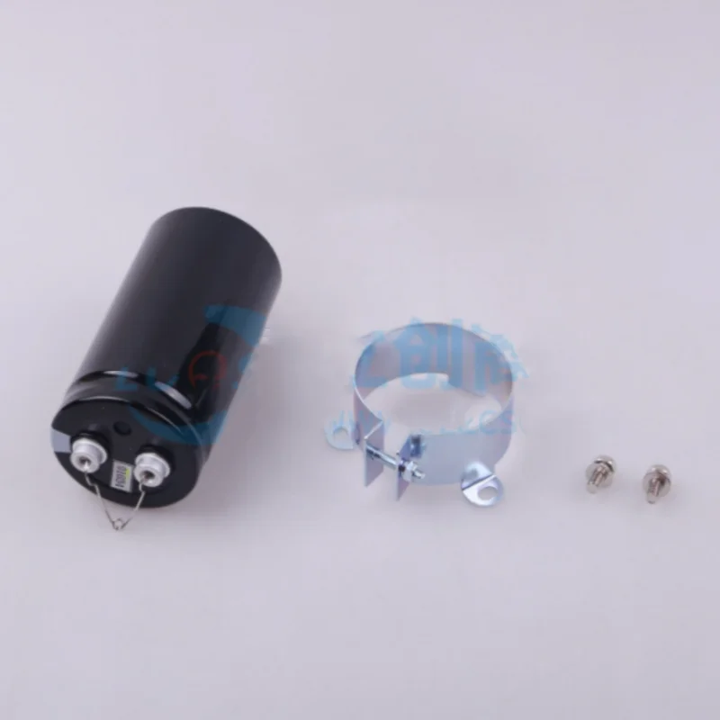 1 buah/lot capacitor kapasitor elektrolitik aluminium tipe baut 2200 uF ± 20% 400V 3 set dua sekrup