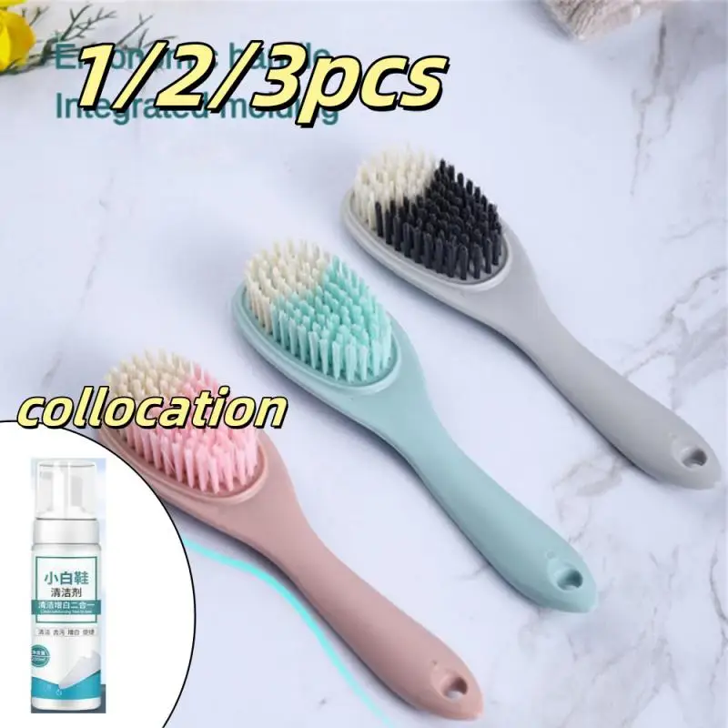 Shoes Clean Brush with shoe Wash Multi-purpose Cleaner for Sneaker Shoe Portable Clean Brush Laundry Clothes Mini Brushes Cleani