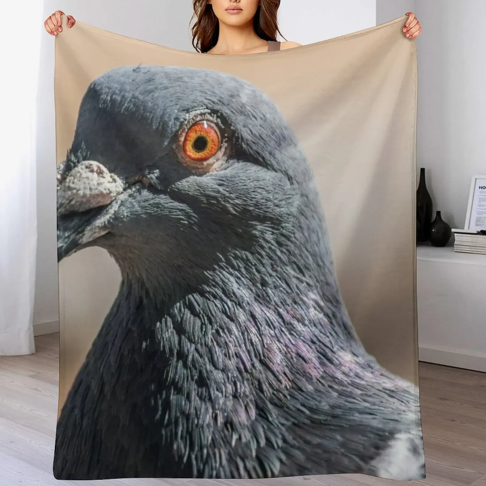 

Pigeon Throw Blanket funny gift Stuffeds Bed Retros Blankets
