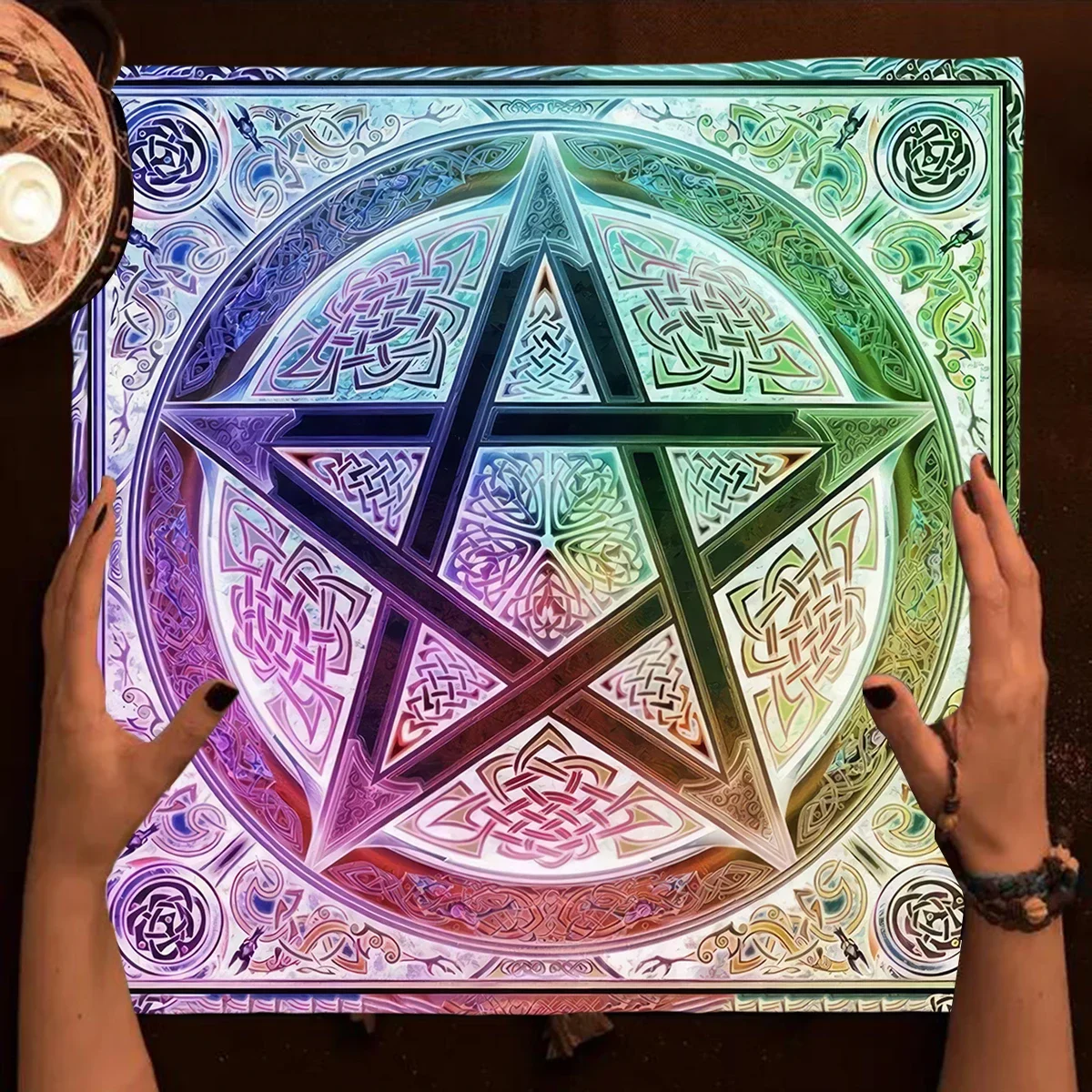 Altar Cloth Tarot Table Cover Starry Twelve Constellations Love Career Oracle Card Tablecloth Moon Tarot Table Cloth Divination