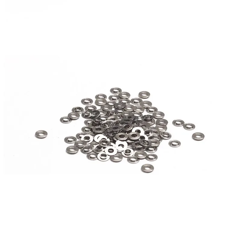 100 Pcs Glasses Titanium Frame Convex Gasket Accessories Glasses Leg Connection Metal Stainless Steel Phosphor Copper Material