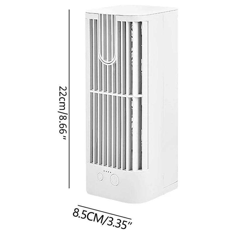 Ventilateur de climatisation de bureau, ventilateur de climatisation avec lumière adapté au bureau à domicile et à la chambre à coucher