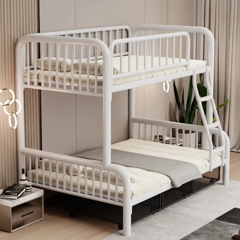 

Dormitory wrought iron high and low bed iron frame bed bunk duplex elevated