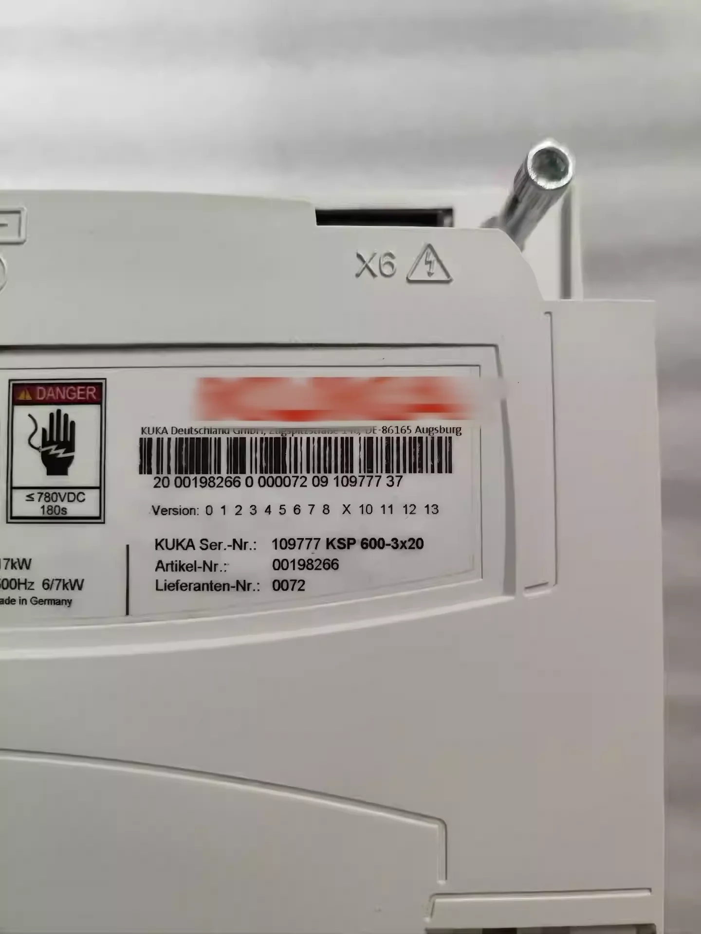 

00198266, KSP600-3x20 robot C4 drive power supply 00-198-266 brand new original