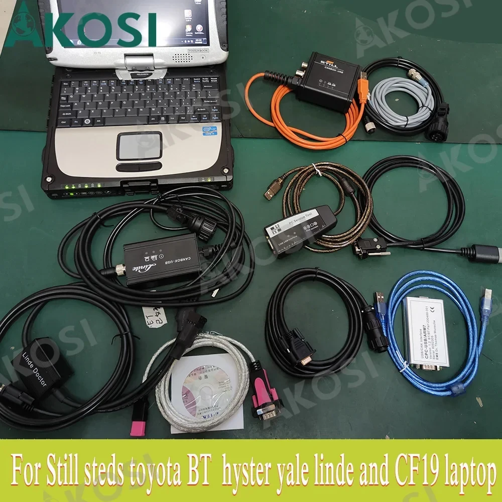 CF19 laptop+For STILL STEDS  for hyster yale for Linde canbox doctor still canbox for toyota bt Forklift Diagnostic tool