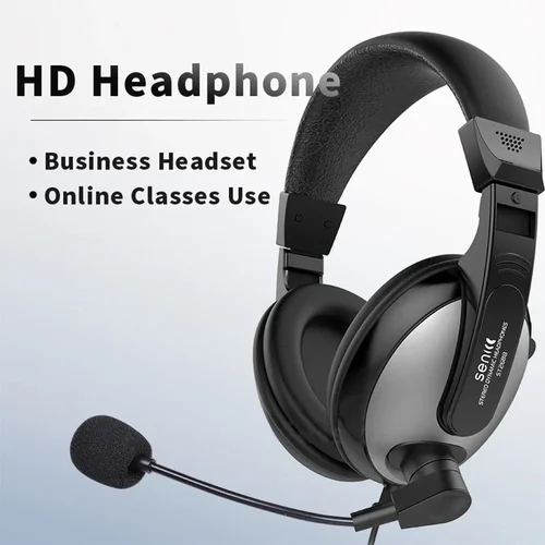 Imagen 2 del producto Auriculares para juegos con cancelación de ruido, micrófono para deportes electrónicos, sonido envolvente estéreo 7,1, auriculares con cable para PS5, Xbox One, película y música