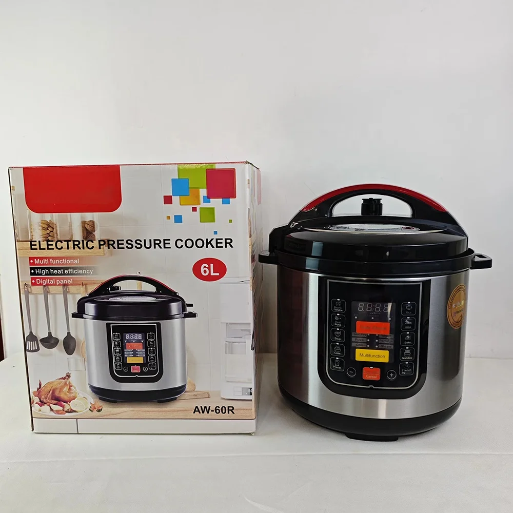 

In Stock High Quality Household Large Capacity 6L 1000W Multicooker Electric Pressure Multi Pot Cooker