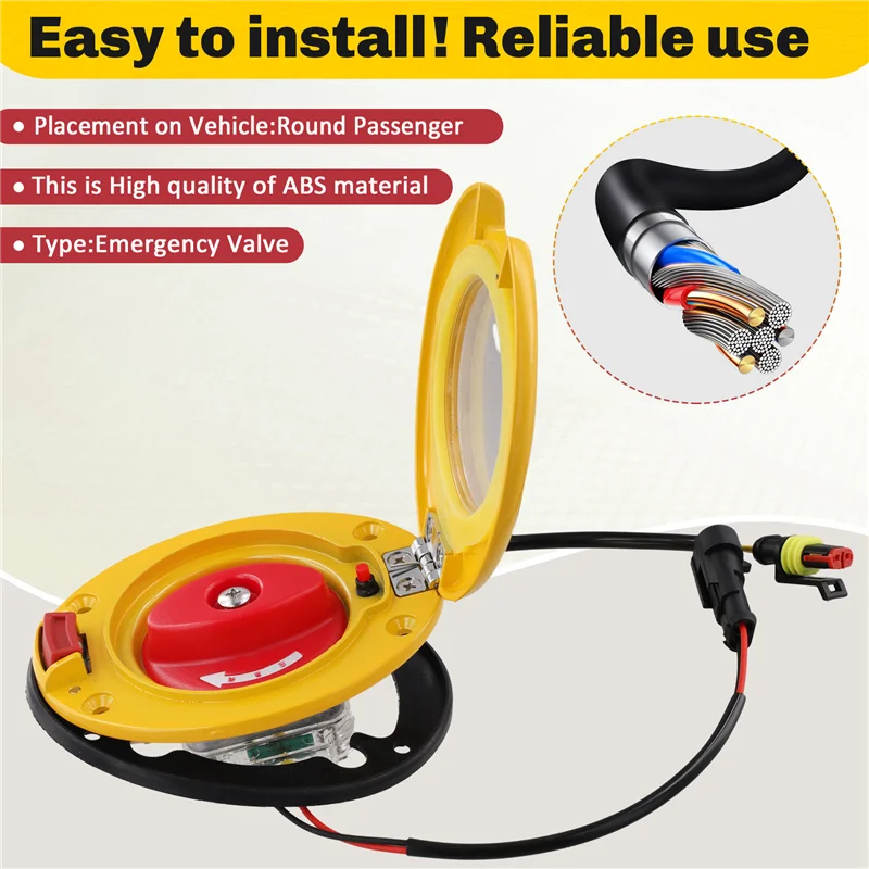 

Passenger Door Oval Emergency Valve For Bus 6100-02364,6100-064989