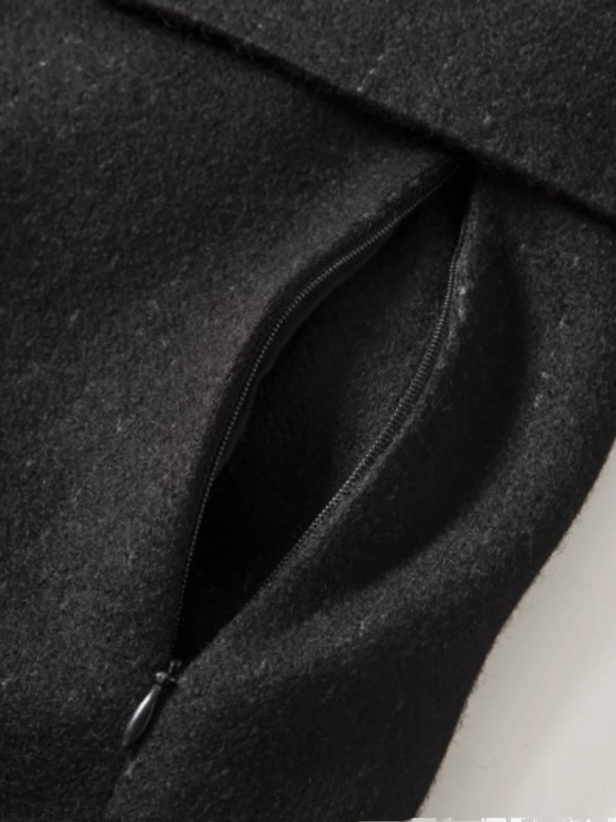 44 معطف بدلة بلا صوفي للشباب للخريف والشتاء Sle Faion Ci Stand Fit مزدوج الصدر لون نقي بحاشية مستقيمة #4