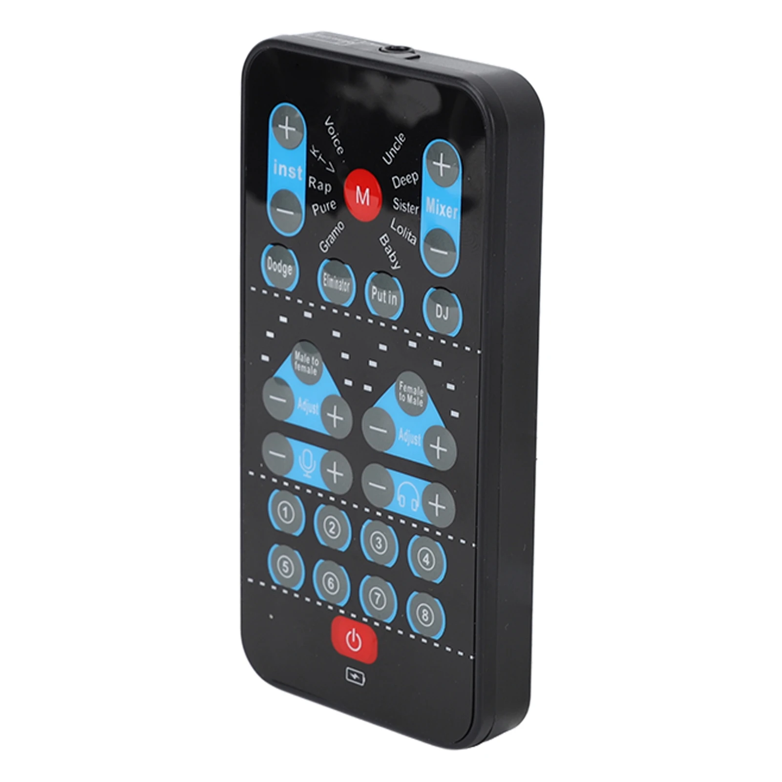 

Handheld Sound Changer Card Portable Beautifying Fine Tuning Voice Changer Device for Live Streaming