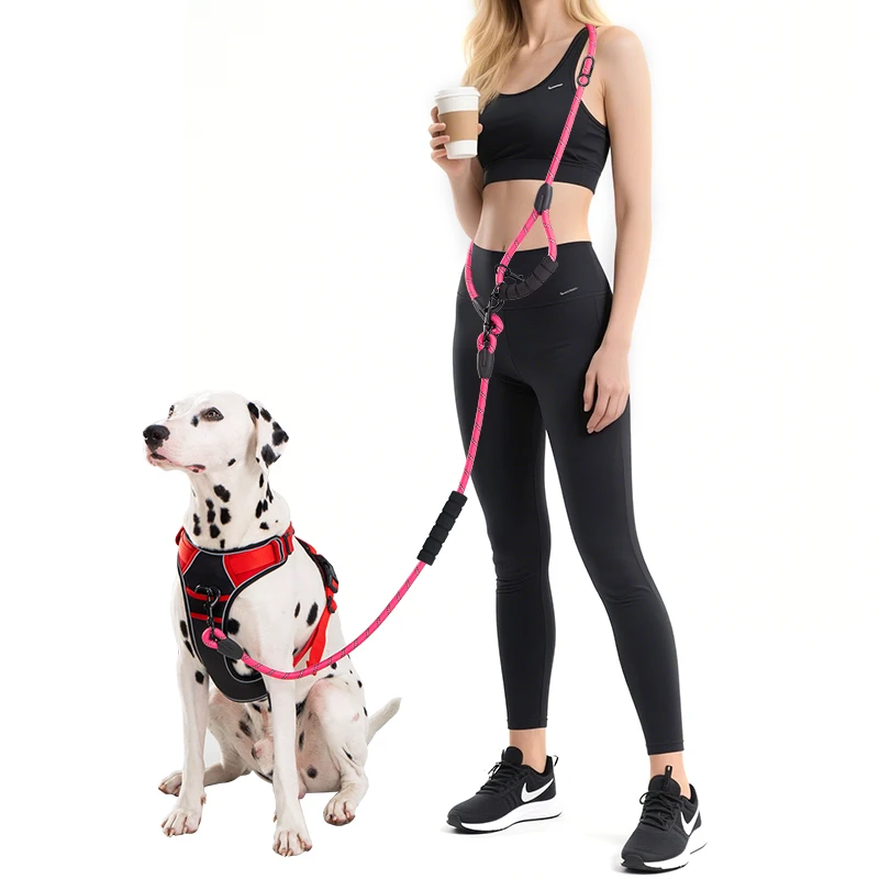 Pet Sling Rope Dog Leash 7.8ft Long with Padded Handle,Heavy Duty,for Control Safety Training | Leashes for Large Dogs or Medium