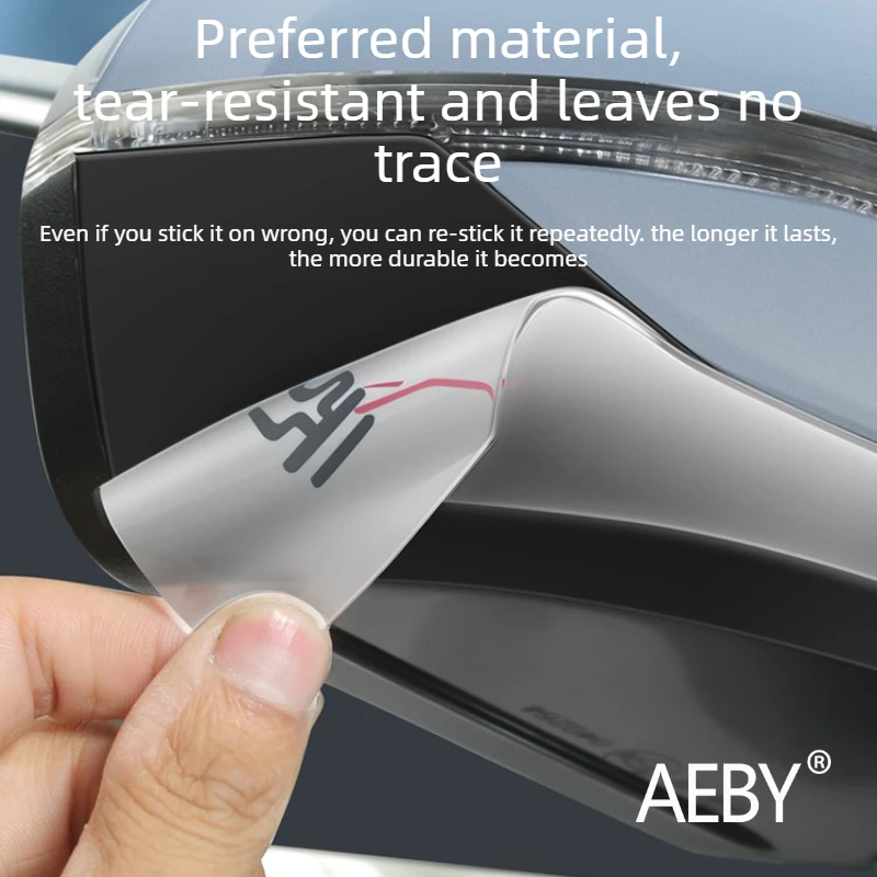 

For BYD ATTO 3 Smart Driving Edition 2022-2025 Car Side Mirror Anti Collision Guard Sticker,Anti-Scratch Clear Cover,Accessories