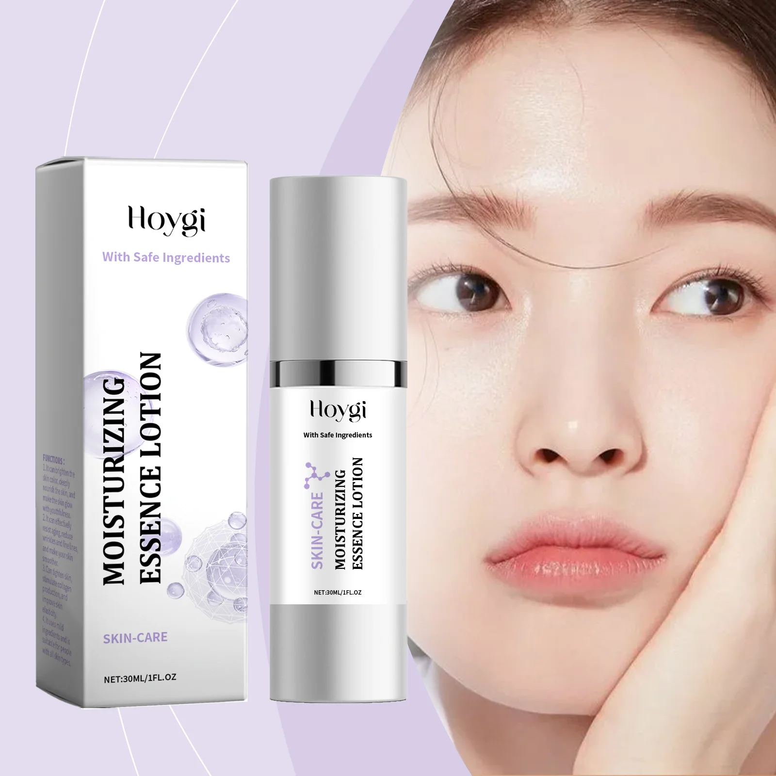 Moisturizing Essence Lotion - Hydrating Facial Toner with Safe Ingredients for Daily Skin Care - Lightweight Hydration