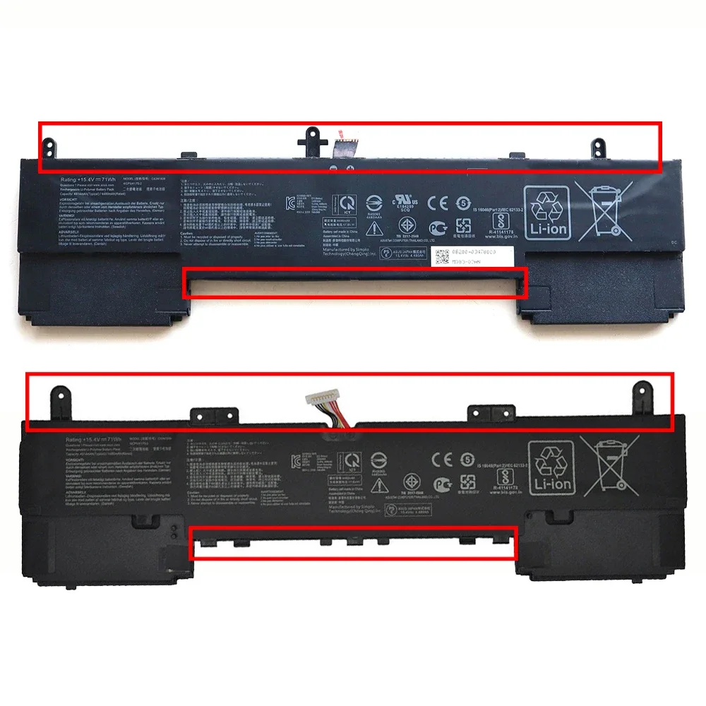 Batterie d'origine pour ordinateur portable Asus Zenbook 15 Pro UX563FD UX534FA UX534FT UX533FD 4ICP5/41/75-2, nouveau, 15.4V 4480mAh