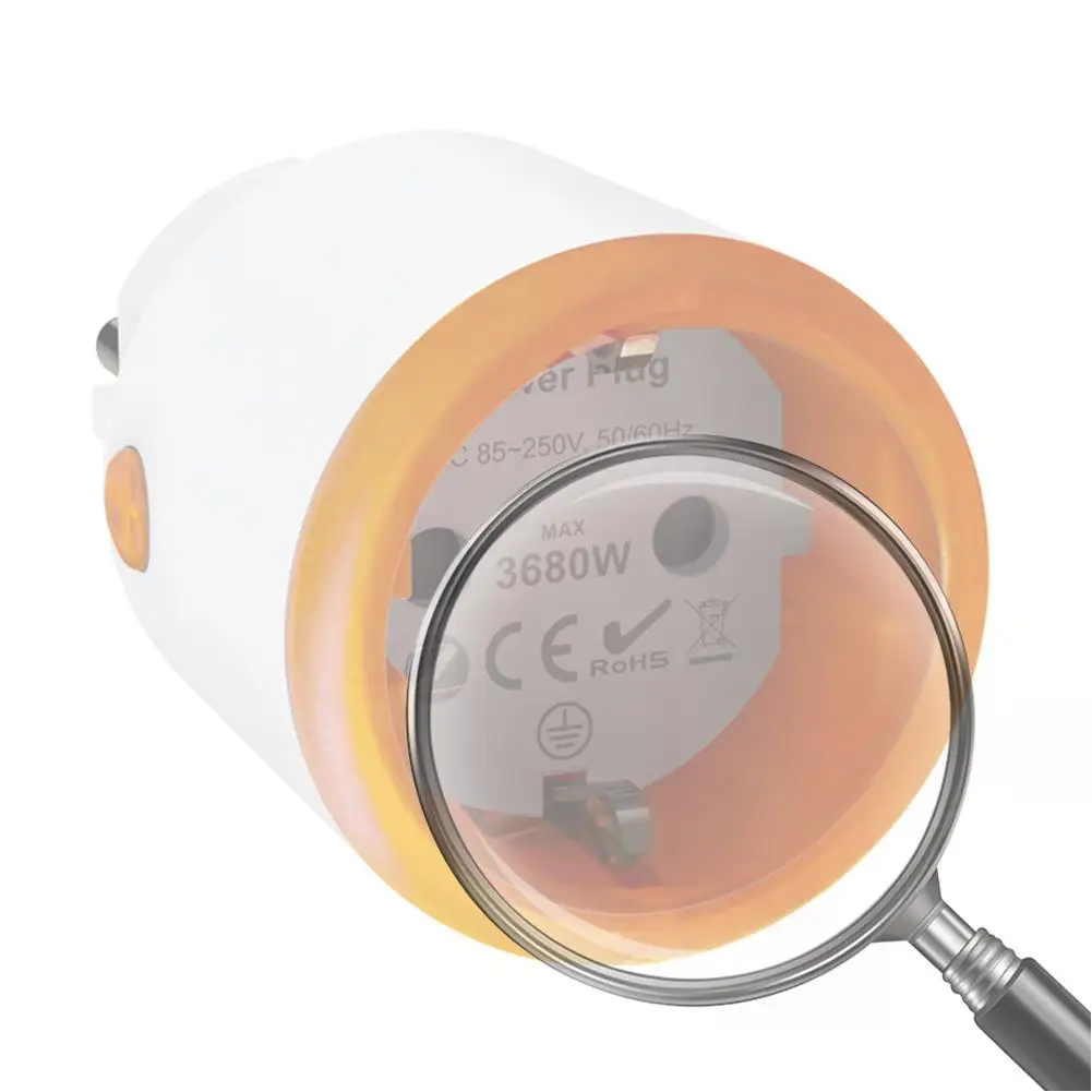 Tuya EU Smart Plug 16A Zigbee 3.0 Smart Plug Steckdose mit Power Monitoring Funktioniert mit Alexa Google Assistant