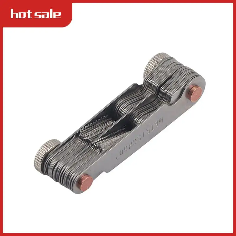 

A21I-Thread Measuring Gage 60 And 55 Degree Screw Pitch Measuring Tool U.S. Screw Gauge Metric And UK