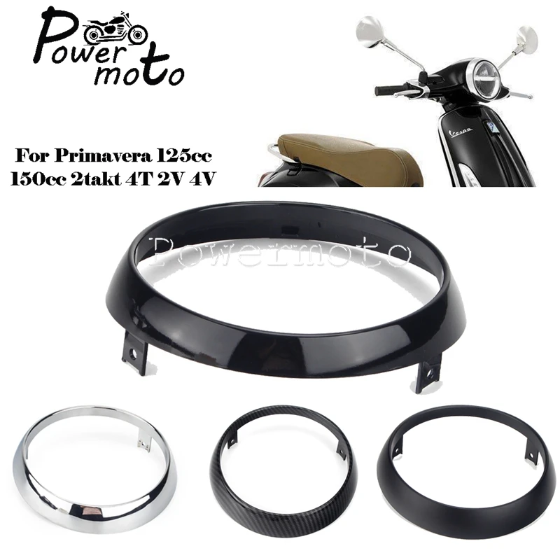 4Color Motorcycle Headlamp Covering Protection Scooter Headlight Cover Frame Guard For Primavera 150 125cc 150cc 2takt 4T 2V 4V