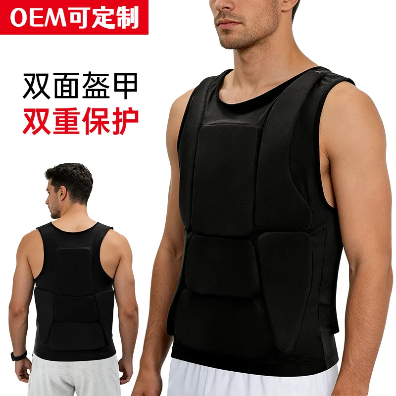 Karate ArmorDouble sided Armor Muscle Chest Protection Competition Training Vest Taekwondo Practical Sports Protective Equipment