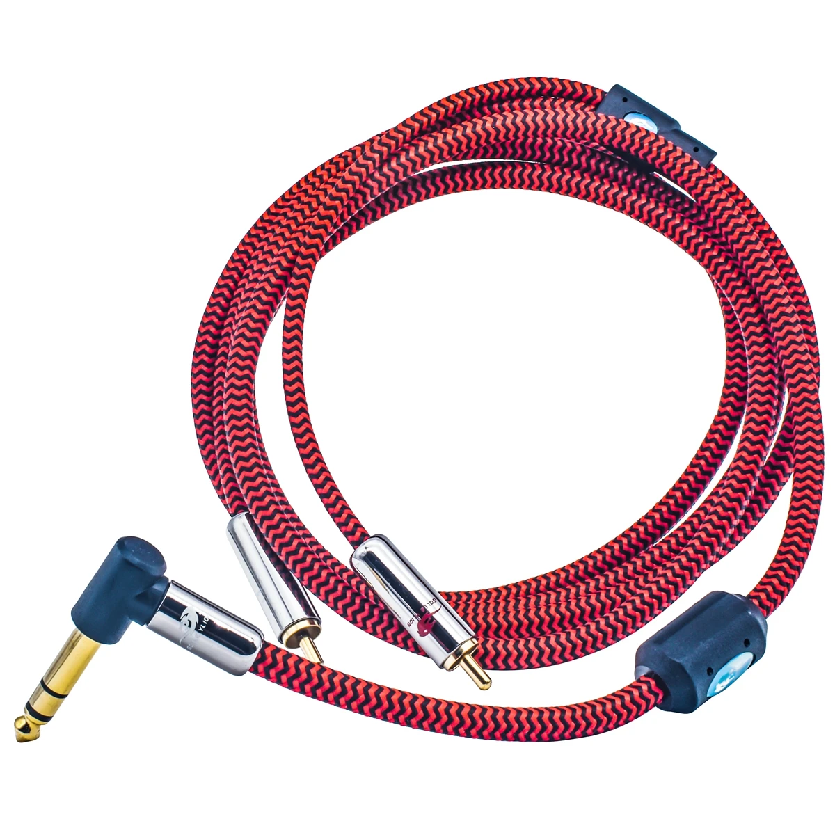 Angle TRS Stereo 6.35mm to Dual RCA Premium Audio Cable for Mixing Console AMP 1/4 Inch Jack to 2 RCA OFC Cable 1M 2M 3M 5M 8M