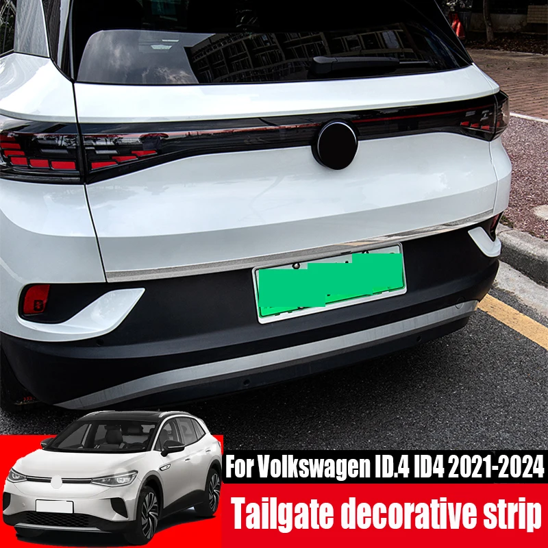 for Volkswagen VW ID.4 ID4 2021 2022 2023 2024 Stainless steel tailgate decorative strip trunk decorative bright strip