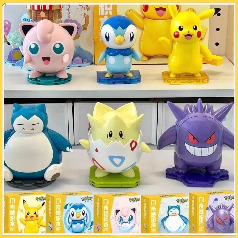 

Строительные блоки Keeppley Pokemon Пикачу Jigglypuff Snorlax для детей, кирпичи «сделай сам», декор для рабочего стола, подарок