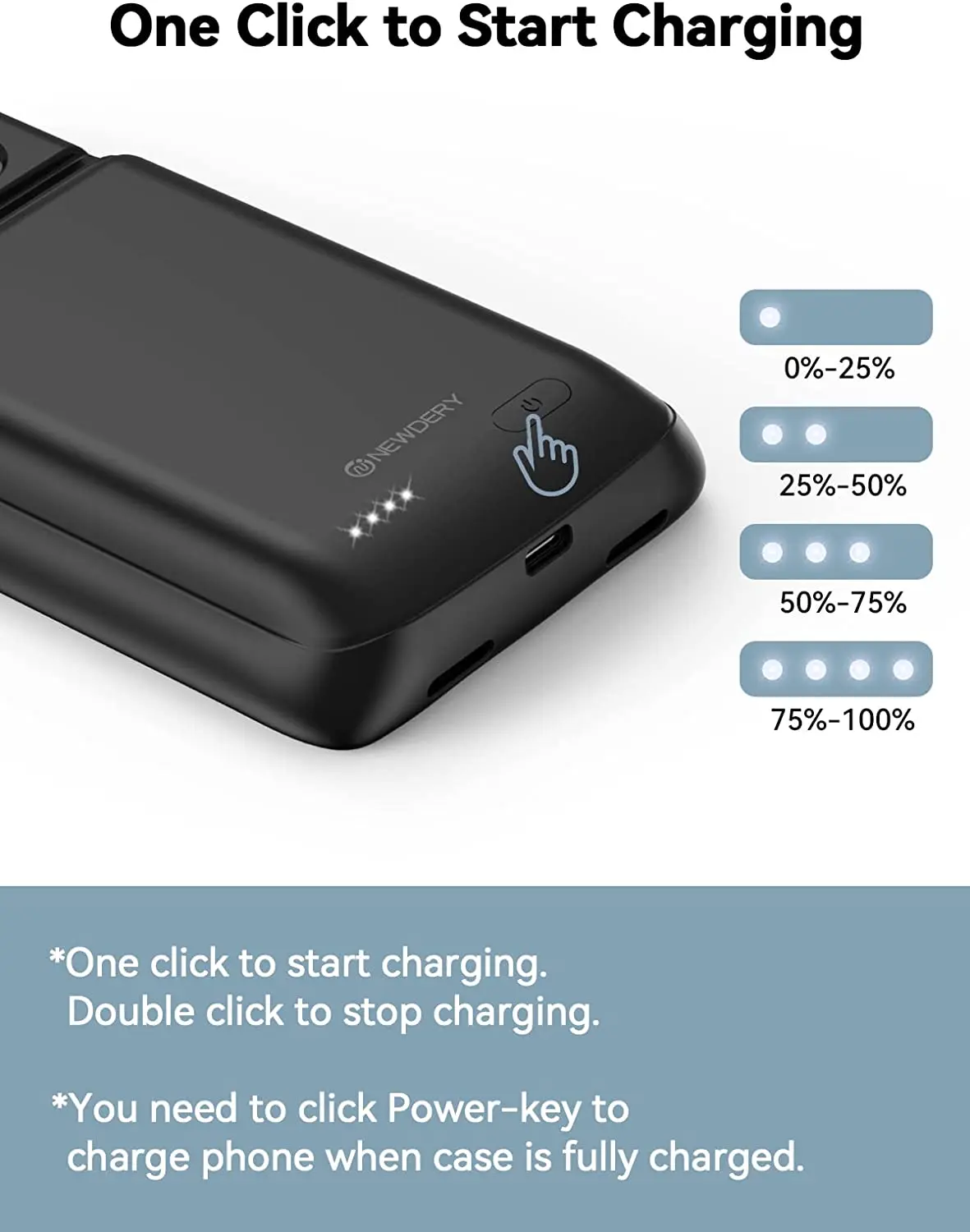 外部バッテリー充電ケース,Google Pixel 7pro用の強力なバッテリー充電