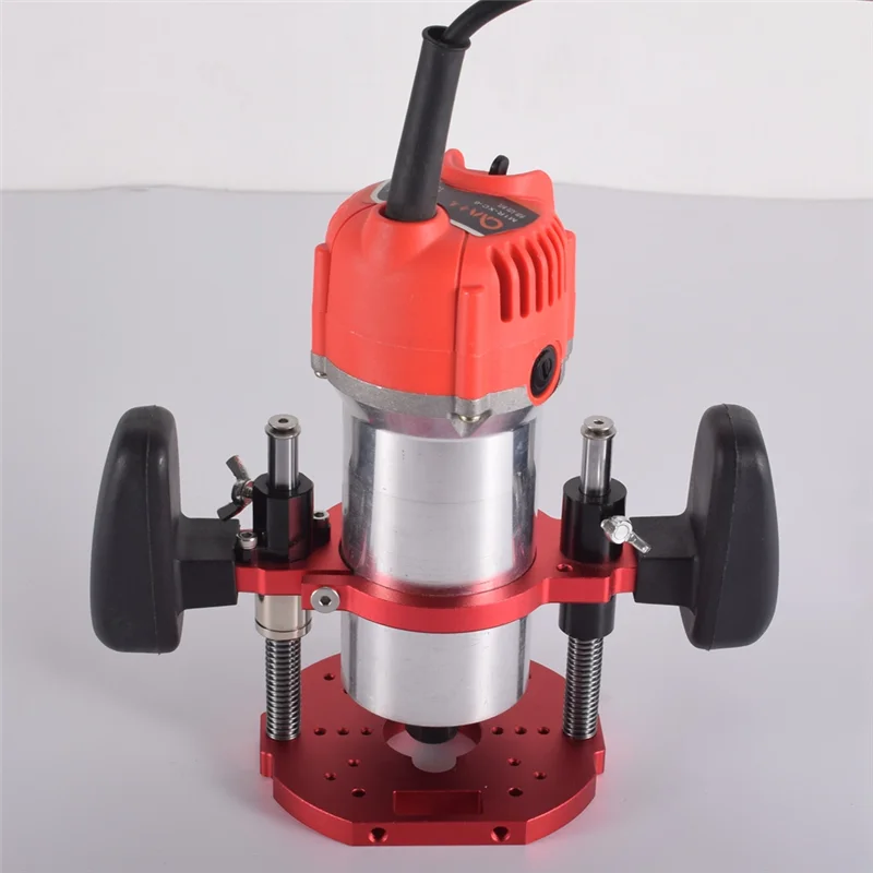 

Plate Lift Base Router Lift For Motors Wood Router Working Bench DIY Tools Woodworking Tool Easy Install Red
