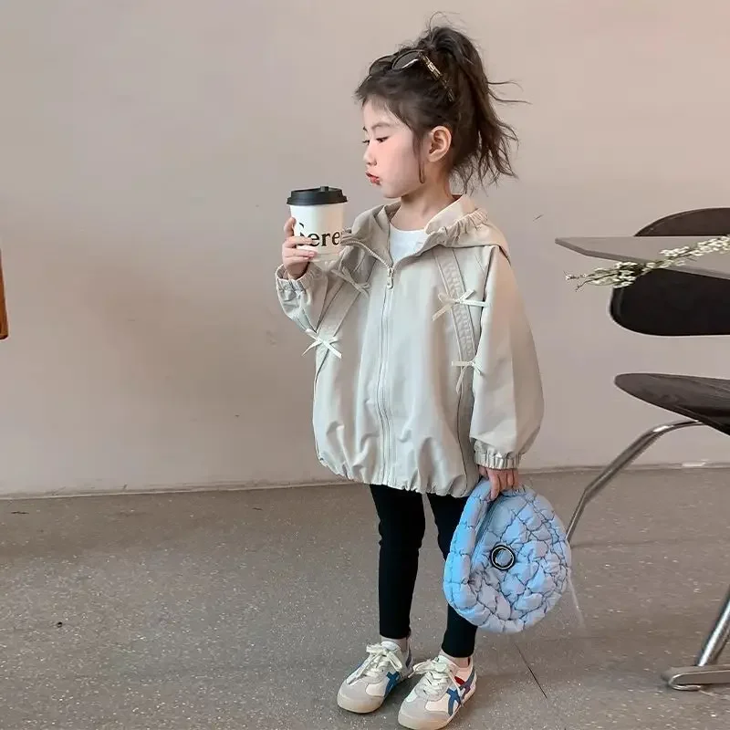 

Girls Casual Hooded Jacket Stormtrooper Spring Autumn 2026 New Fashionable Children's Baby Coat Outfit