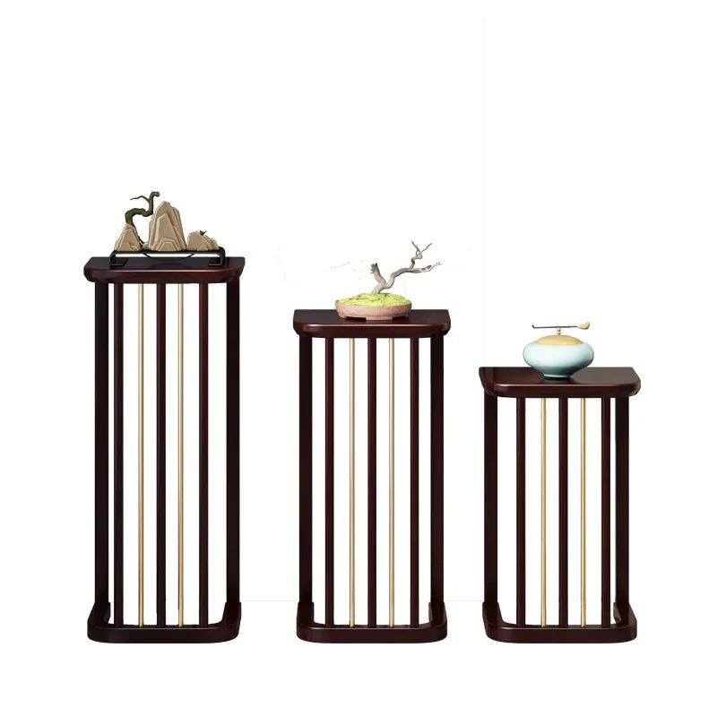 

New Chinese-style shelf, solid wood indoor floor-to-ceiling flower stand