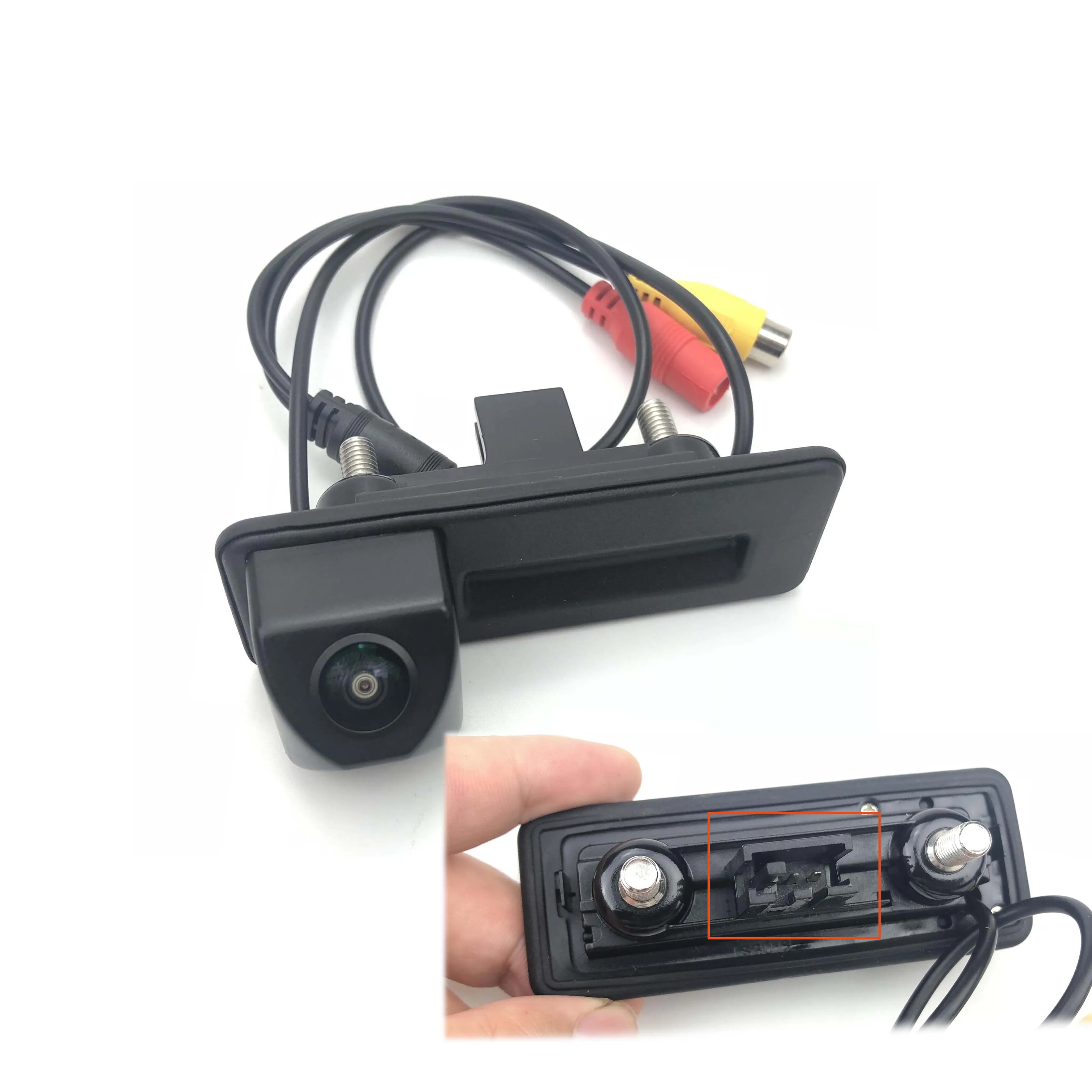 JIAYITIAN kamera HD uchwyt bagażnika z kamerą dla Skoda Octavia A7 2010 2011 2012 2013 2014 2015 CCD HD widok z tyłu kamera cofania — zdjęcie 4