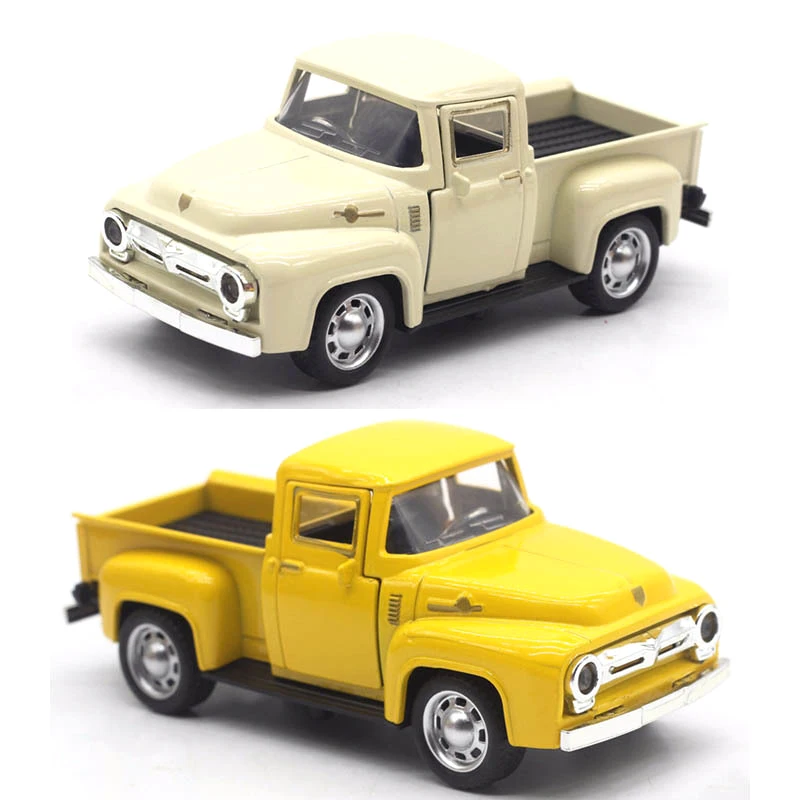 1:32 Classic Rustic Vintage Alloy Pickup Truck Vintage Pull-Back Car Model Toys