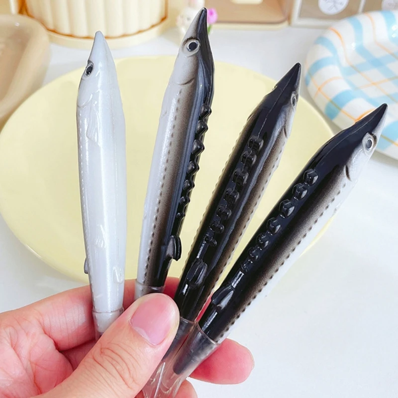 8 шт., шариковая ручка с реалистичной рыбой, забавная шариковая ручка, гладкая для письма, наполнители для чулок для письма