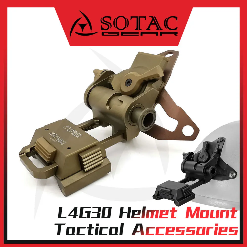 SOTAC Tactical L4G30 Helmet Mount Holder Dried Cuttlefish Helmet Accessories