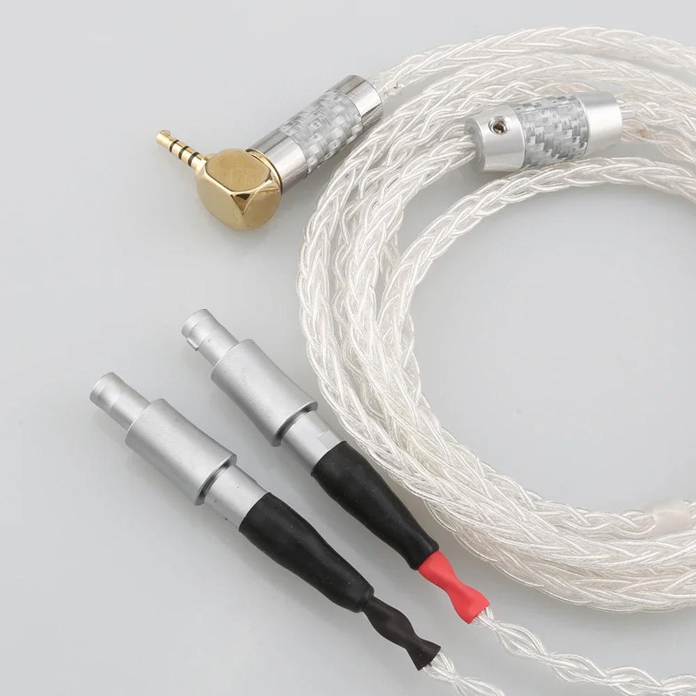 Audiocrast 99% cabo de fone de ouvido prata pura para Sennheiser HD800 HD800s HD820s HD820 Enigma Acoustics Dharma D1000