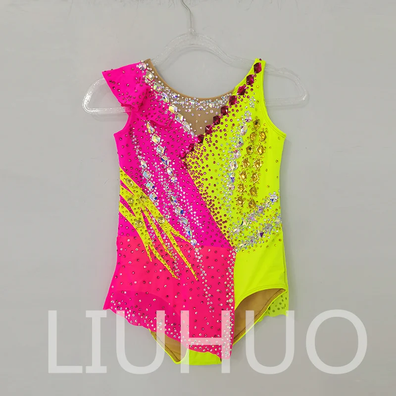 

LIUHUO Rhythmic Gymnastics Leotard Competitive Cheerleading Performance For Children