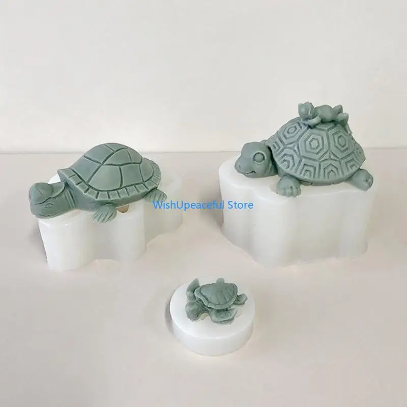34YA for Turtle Mold DIY Craft Making Tortoise Soft Silicone Mold for Baking Decoration Party Supplies Art Craft Making