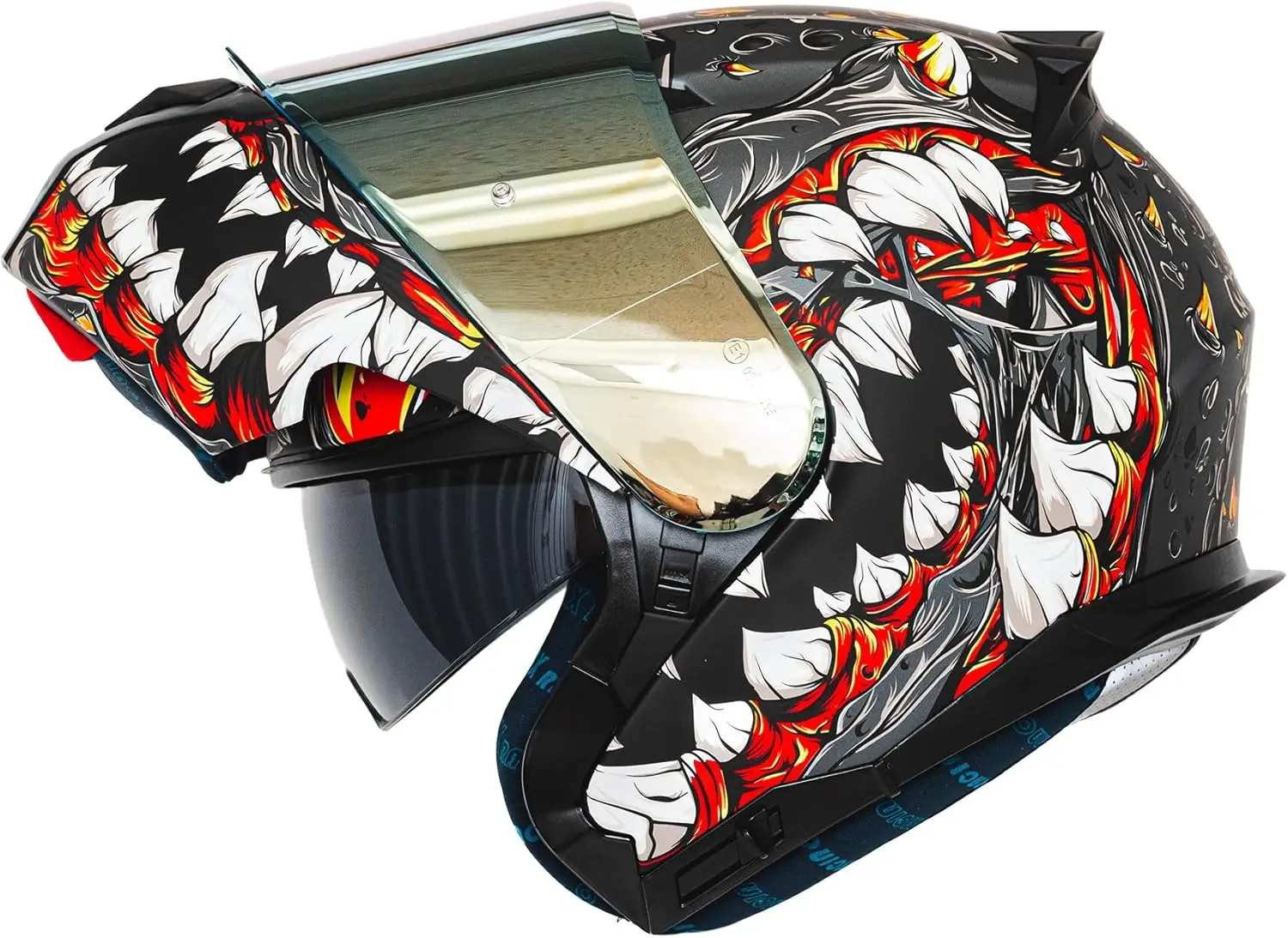 

Amatista Модульный откидной мотоциклетный шлем с двойным козырьком — одобренный DOT/ECE, легкий, удобный и стильный шлем для мужчин и женщин.