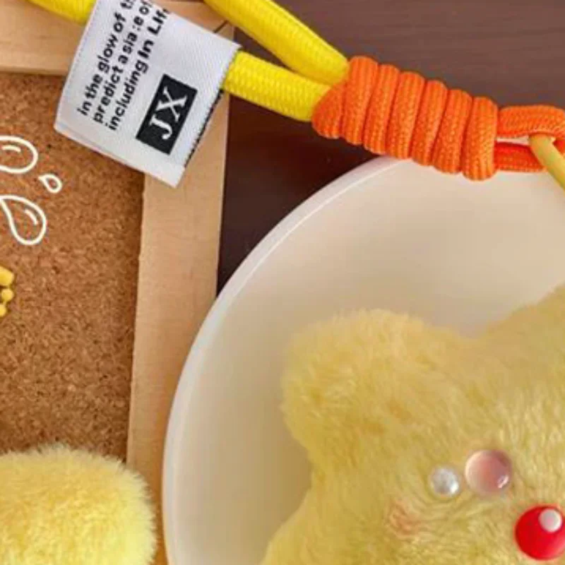 

Chic Yellow Star Squeak Plush Doll; Bag Charms Soft Stuffed Toys; Adorned Girly Back pack Decoration; Surprising Buddies Gifts