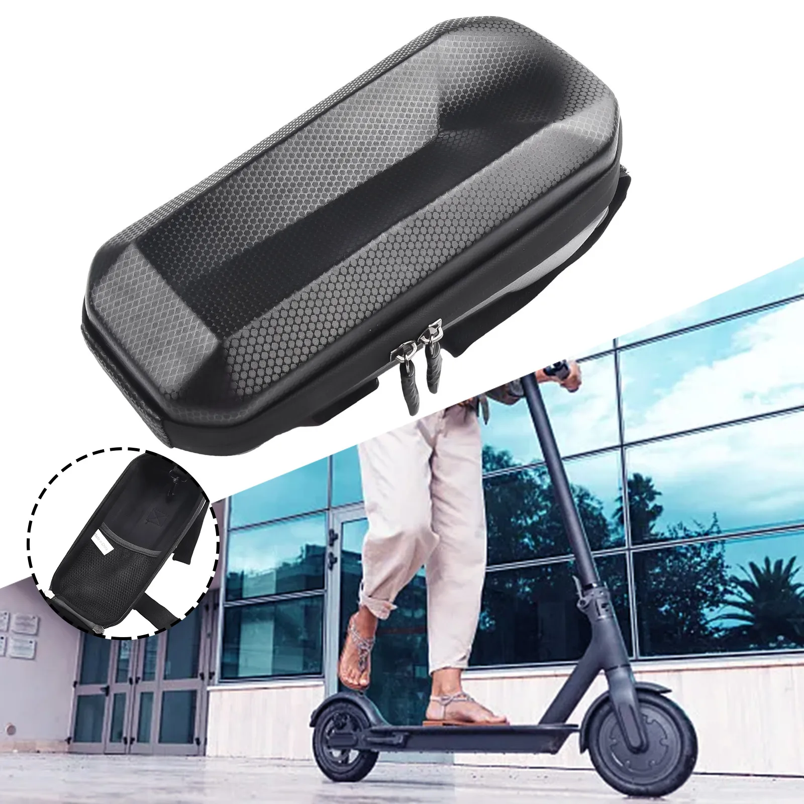 

Electric Scooter Hard Shell Bag Electric Skateboard Accessories 230x105x105mm Bag Bike Hard Shell High Quality