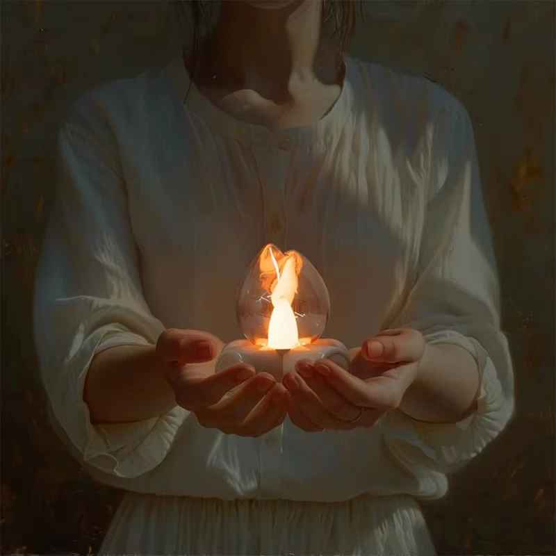 

LED Flame Light Bulb Bedside Table Lamp Fireplace Effect Mood Lighting for Bedroom Home Decor Hotel Bar Party Night Lights