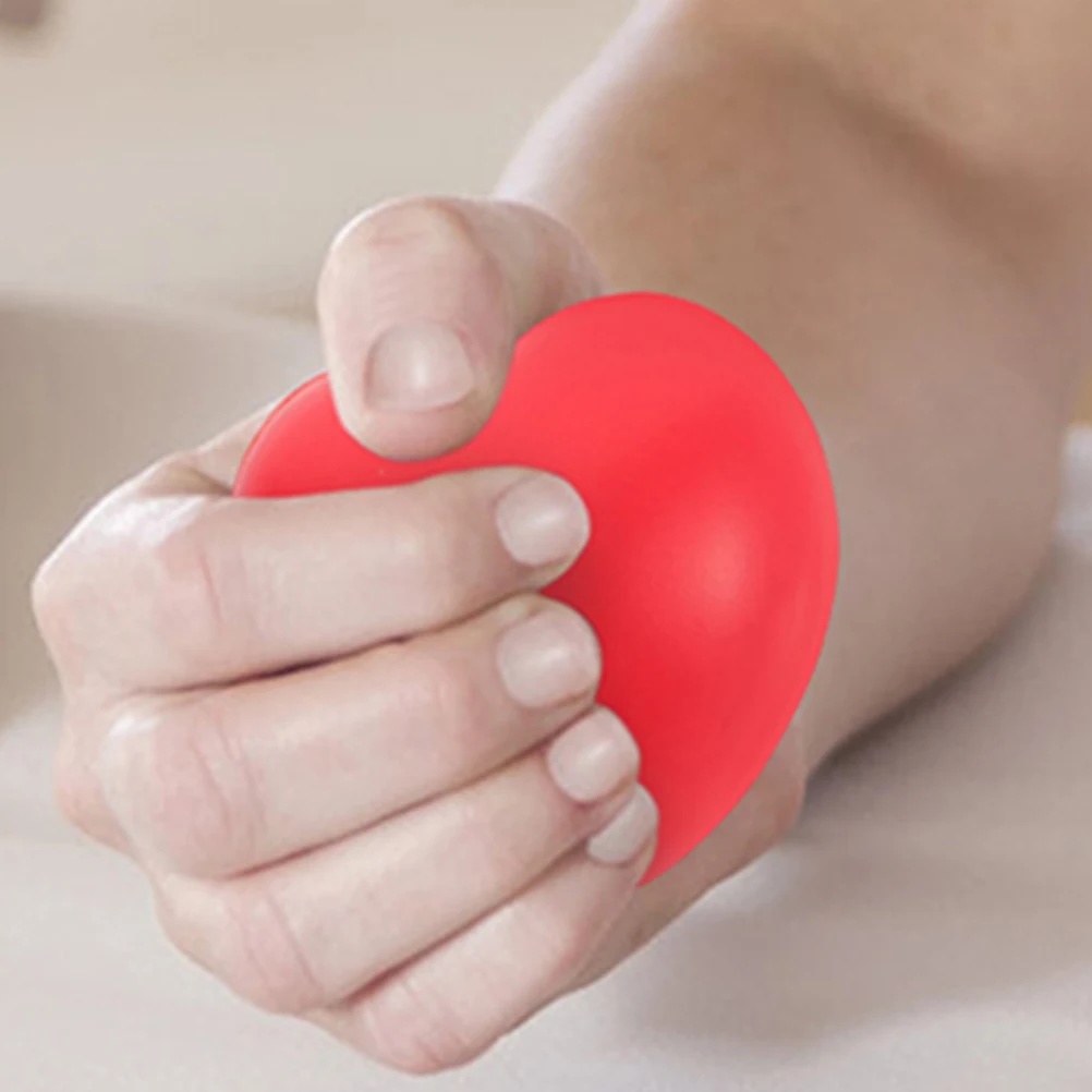 5 قطعة على شكل قلب قبضة الكرة اليد ممارسة الإجهاد الإغاثة ضغط الكرة لكبار السن اليد تقوية أجهزة لياقة بدنية